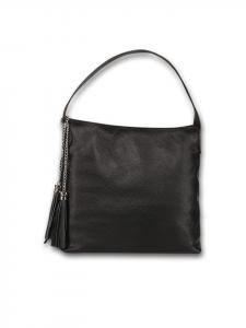 Кожаная сумка через плечо Toscanto, черная, примерно 40 см Toscanto