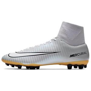 Nike Футбольные бутсы C LUO x MERCURIAL VCTRY VI AG с искусственным покрытием, противоскользящие, износостойкие, мужские, белые