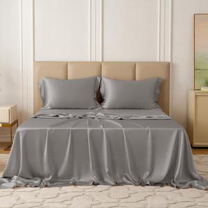 THXSILK Комплект постельного белья thxsilk из натурального шелка тутового дерева 22 momme Grey