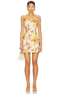 Мини-платье Felice от Faithfull The Brand, midsummer floral