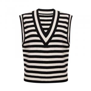 Жилет шерстяной Deep Breath в жаккардовом стиле, синий / розовый