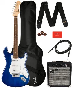 Fender Squier Sonic Stratocaster Pack - Сапфирово-синий прозрачный