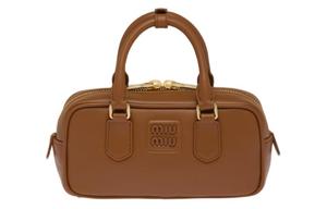 Сумка Arcadie Series Leather Handbag Women's Cognac MIU MIU