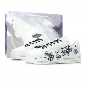 Легкие, дышащие и удобные низкие скейтбордистские кроссовки унисекс Anta, черный белый синий