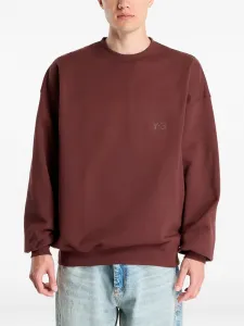 Свитер с круглым вырезом Y-3, коричневый