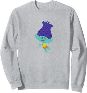 Тролли Привет! Ты мне нравишься! Толстовка, серая Trolls