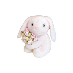 Креативный милый плюшевый подвесной медвежонок с букетом высота 14см X3COMMUNE