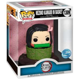 Эксклюзивная фигурка Funko Demon Slayer Deluxe Nezuko Kamado In Basket, прозрачный