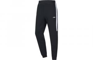 Мужские спортивные брюки Li Ning Training Series, вязаные, черные, со средними манжетами