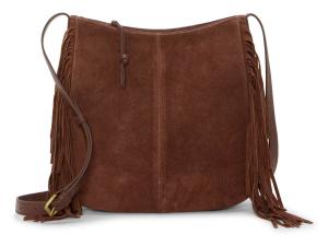 Сумка кросс-боди Lucky Brand Nyra Suede Crossbody Bag, Cappuccino Brown