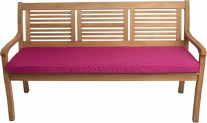 Подушка для скамейки 180×60×7 см розовая - подушка для сиденья садовой скамейки со съемным чехлом, удобная обивка для улицы и террасы