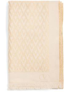 Шарф Toute la V Valentino Garavani, нейтральный цвет