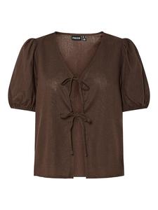 Топ Pieces, коричневый