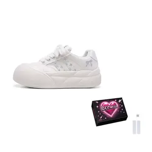 Boldi Kuki Низкие женские скейтбордские кроссовки бело-голубые