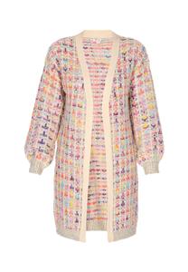 Вязаный кардиган IZIA, белый