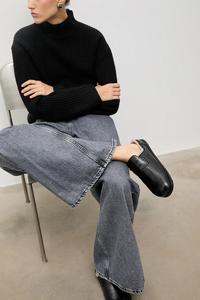 Кожаные шлепанцы Answear.Lab, черный