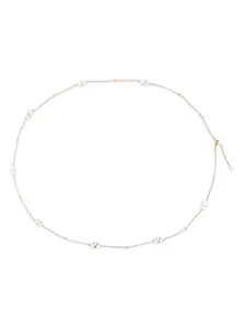 Колье с бусинами и логотипом VLogo Signature Valentino Garavani, золотистый