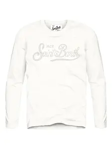 Худи с длинными рукавами Mc2 Saint Barth Kids, белый