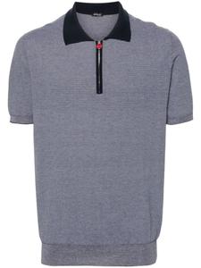 Kiton рубашка поло в полоску, синий