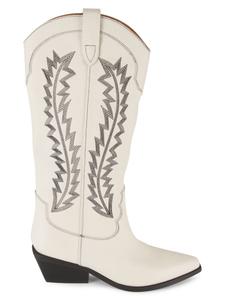 Высокие кожаные сапоги Roselle Marc Fisher LTD, слоновая кость