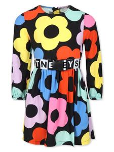 Stella McCartney Kids платье с цветочным принтом, черный