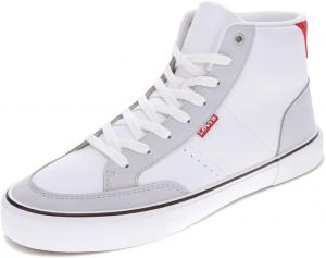 Levi's Мужские кроссовки Munro Mid, White/Grey/Red