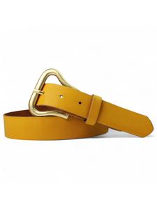 Женский кожаный ремень цвета карри, золотой FRONHOFER