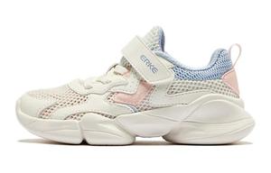 Дышащие низкие детские кроссовки для бега ERKE KIDS, белый/розовый/синий