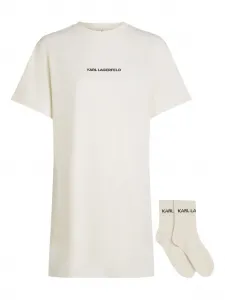 Ночная сорочка с логотипом KARL LAGERFELD, нейтральный