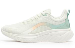 Амортизирующие противоскользящие кроссовки для бега низкие женские белые зеленые 361°