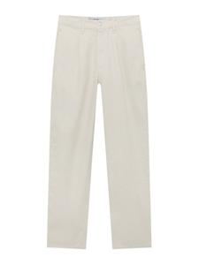 Плиссированные джинсы свободного кроя Pull&Bear, экрю