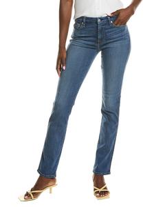 7 For All Mankind Kimmie Silovstry Прямые джинсы облегающего кроя, синий
