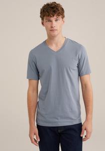 Футболка WE Fashion Basic T-shirt, Pastel Blue/Royal Blue