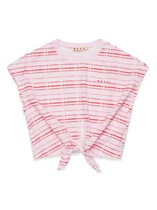 Футболка в клетку Marni Kids, розовый