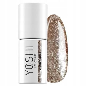 Гибридный лак для ногтей YOSHI Dragon Dust с блестками, золотисто-бежевый, 6 мл - 109