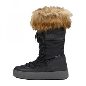 LTrack Monaco Утепленные ботинки с искусственным мехом для женщин Moon Boot, черный