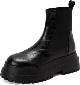 Женские ботильоны Roimaash на платформе, 160 Stone-Black