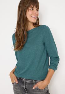 Топ Cecil Long sleeved top, Grün/Mottled Dark Green