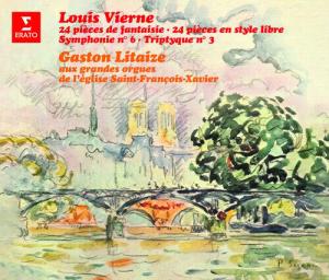 CD диск Litaizem, Gaston / Grandes Orgues De L'Eglise: LOUIS VIERNE 24 Pieces de fantaisie, Opp. 51-54/24 Pieces en style