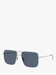 RB3758 квадратные солнцезащитные очки Ray-Ban, Silver/Grey