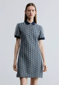 Трикотажное платье Lacoste, Navy Blue/White