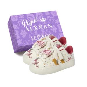 Alxnan Женские низкие скейтерские кроссовки Red Yellow Box, цвет Red Yellow Box