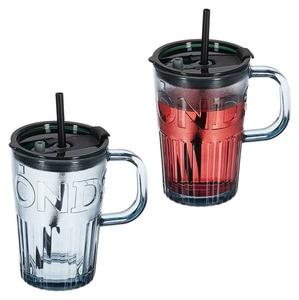 Стаканы для питья в наборе из 2 штук с ручками. Relaxdays, серый