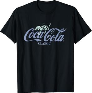 Футболка с логотипом Coca-Cola Classic Blue Pastel, черная