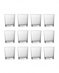 Набор из 12 леденцов Arcade Rocks или DOF весом 12,75 унций Fortessa, Clear