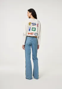 Топ с длинными рукавами "филейн" Fabienne Chapot, Cream White