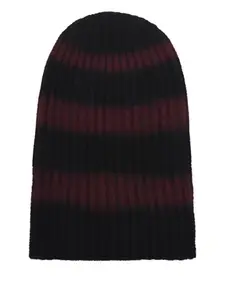 Вязаная шапка в полоску HURRAY, черный
