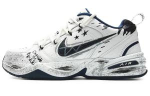 Nike Кроссовки Air Monarch 4 Drifting Graffiti с противоскользящим покрытием и износостойкими легкими низкими кроссовками унисекс белого цвета