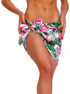 King Kameha Пляжное полотенце 'Flamingo Flowers' в белом цвете