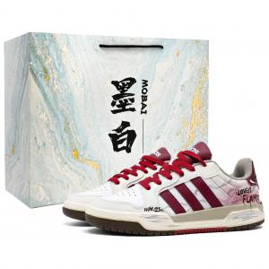 Adidas Neo Термостойкие устойчивые к истиранию балансировочные низкие кроссовки для скейтбординга Unisex бежевый белый красный